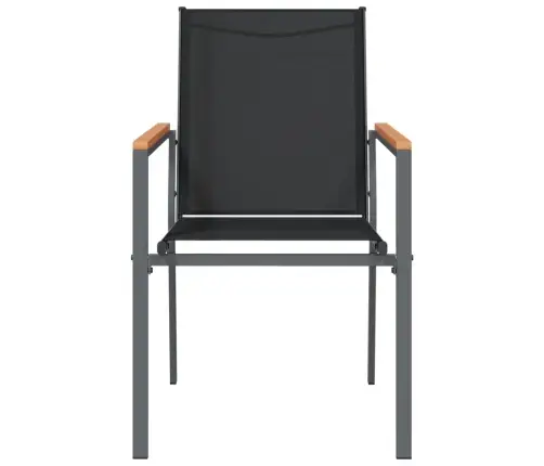 Aiatoolid 4 Tk, Must, 55 X 61,5 X 90 cm Tekstileen Ja Teras