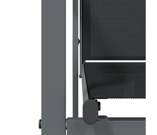 Aiatoolid 4 Tk, Must, 55 X 61,5 X 90 cm Tekstileen Ja Teras