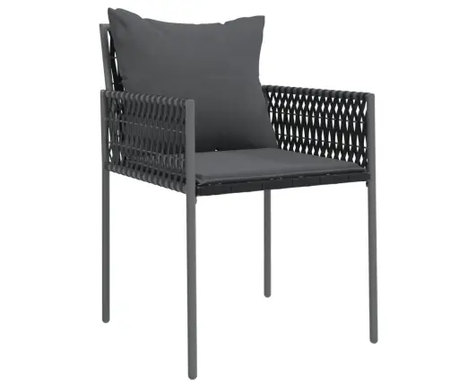 Dārza Krēsli Ar Matračiem, 6 Gab., 54X61X83 Cm, Pe Rotangpalma Vidaxl