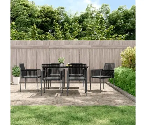 Dārza Krēsli Ar Matračiem, 6 Gab., 54X60,5X83,5 Cm, Pe Vidaxl