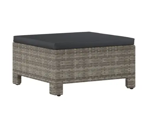 5-Daļīgs Dārza Atpūtas Mēbeļu Komplekts Ar Matračiem, Pelēks Pe Vidaxl