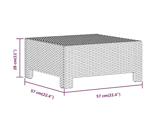 5-Osaline Aiamööbli Komplekt Patjadega, Hall, Polürotang