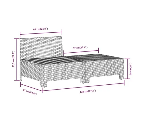 6-Osaline Aiamööbli Komplekt Patjadega, Hall, Polürotang