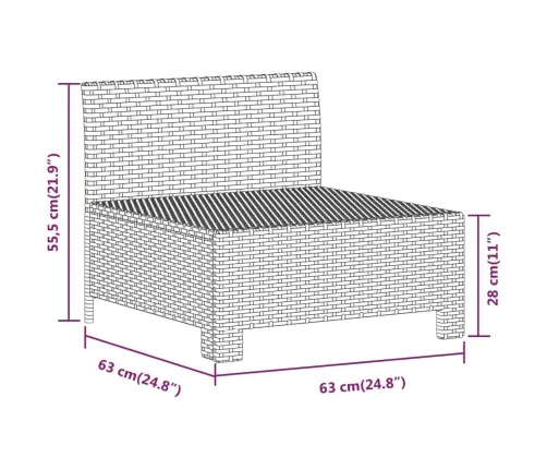 Sodo Komplektas Su Pagalvėlėmis, 7 Dalių, Pilkas, Poliratanas