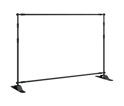 Fona Statīvi, 2 Gab., Melni, 305X243 Cm, Tērauds Vidaxl
