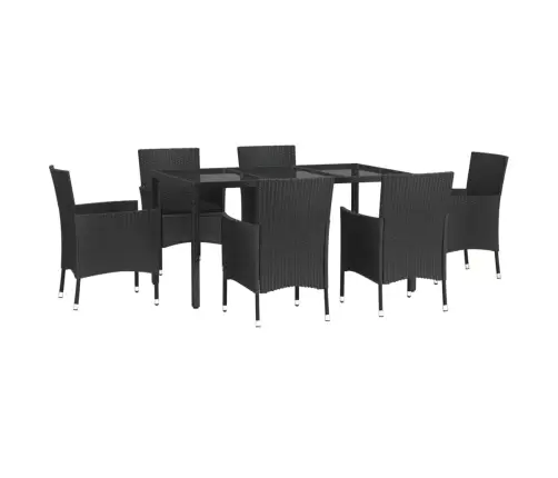 7-Daļīgs Dārza Mēbeļu Komplekts Ar Matračiem, Pe Rotangpalma Vidaxl