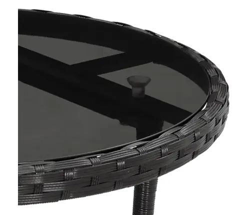 5-Osaline Aia Bistrookomplekt Patjadega, Must, Polürotang