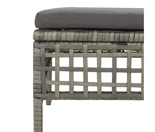 6-Osaline Aiamööbli Komplekt Patjadega, Hall, Polürotang