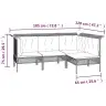 8-Daļīgs Dārza Atpūtas Mēbeļu Komplekts Ar Matračiem, Pelēks Pe Vidaxl