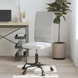 Biroja Krēsls, Regulējams Augstums, Balts, Sietveida Audums Vidaxl Biroja Krēsls, Regulējams Augstums, Balts, Sietveida Audums Vidaxl