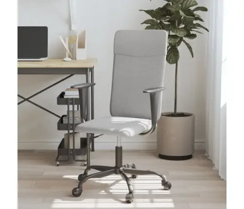 Biuro Kėdė, Šviesiai Pilka, Audinys, Reguliuojamo Aukščio