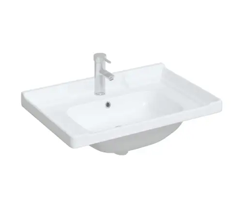 Vannasistabas Izlietne, Balta, 71X48X23 Cm, Taisnstūra Vidaxl