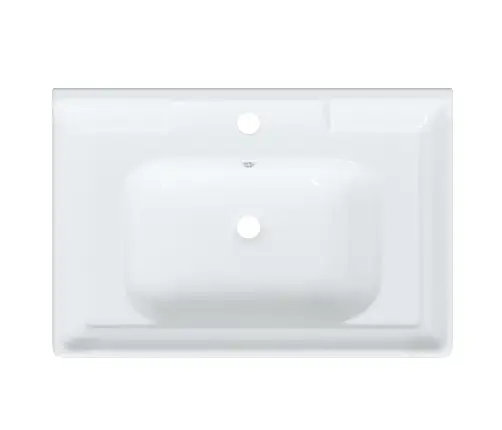 Vannasistabas Izlietne, Balta, 71X48X23 Cm, Taisnstūra Vidaxl