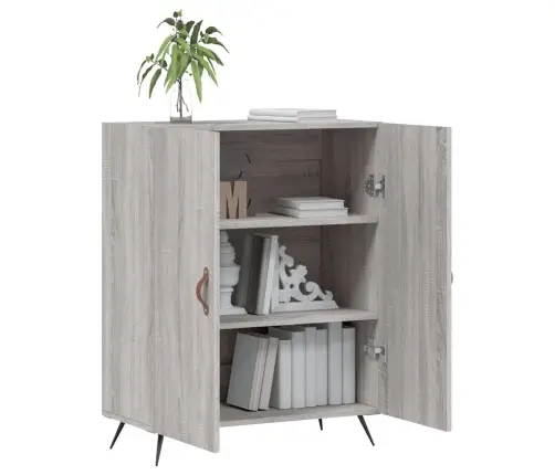 Kumode, Pelēka Ozolkoka, 69,5X34X90 Cm, Inženierijas Koks Vidaxl