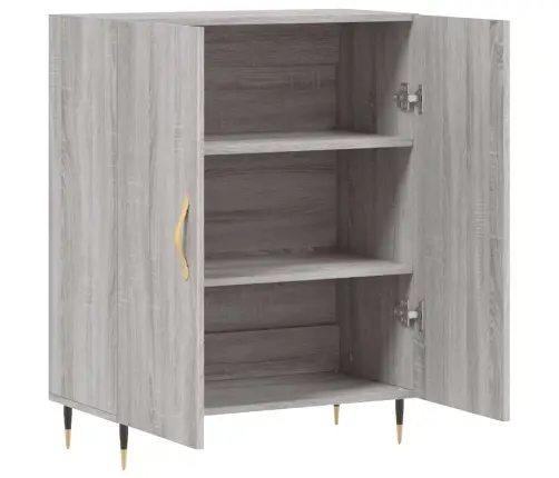 Kumode, Pelēka Ozolkoka, 69,5X34X90 Cm, Inženierijas Koks Vidaxl