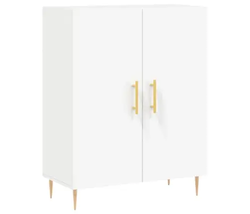 Kumode, Balta, 69,5X34X90 Cm, Inženierijas Koks Vidaxl