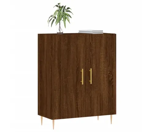 Šoninė Spintelė, Ruda Ąžuolo, 69,5X34X90cm Apdirbta Mediena Šoninė Spintelė, Ruda Ąžuolo, 69,5X34X90cm Apdirbta Mediena