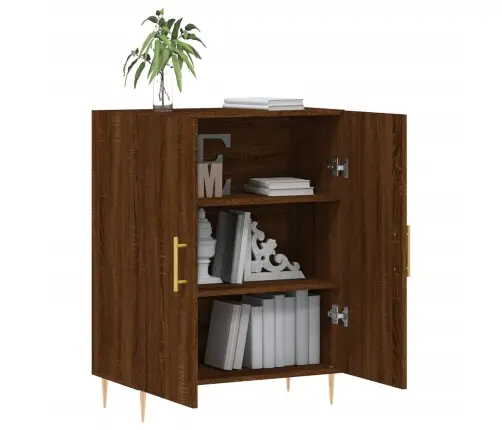 Šoninė Spintelė, Ruda Ąžuolo, 69,5X34X90cm Apdirbta Mediena Šoninė Spintelė, Ruda Ąžuolo, 69,5X34X90cm Apdirbta Mediena