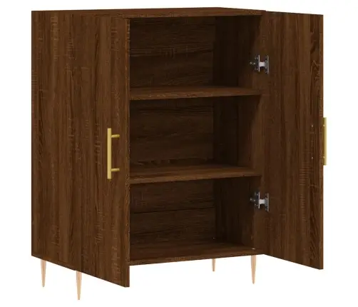 Šoninė Spintelė, Ruda Ąžuolo, 69,5X34X90cm Apdirbta Mediena Šoninė Spintelė, Ruda Ąžuolo, 69,5X34X90cm Apdirbta Mediena