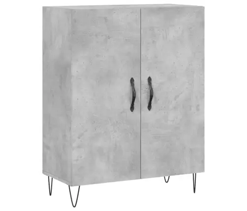 Kumode, Betona Pelēka, 69,5X34X90 Cm, Inženierijas Koks Vidaxl