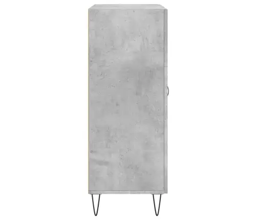Kumode, Betona Pelēka, 69,5X34X90 Cm, Inženierijas Koks Vidaxl