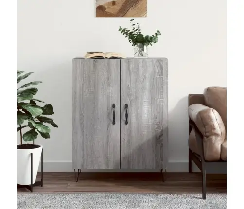 Kumode, Pelēka Ozolkoka, 69,5X34X90 Cm, Inženierijas Koks Vidaxl