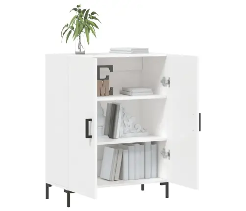 Kumode, Balta, 69,5X34X90 Cm, Inženierijas Koks Vidaxl