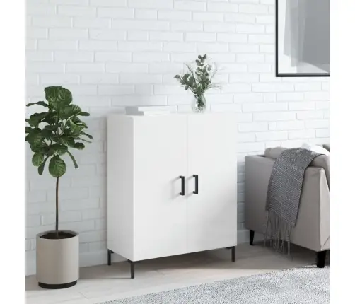 Puhvetkapp, Kõrgläikega Valge, 69,5 X 34 X 90 cm Tehispuit