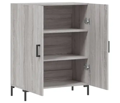 Kumode, Pelēka Ozolkoka, 69,5X34X90 Cm, Inženierijas Koks Vidaxl