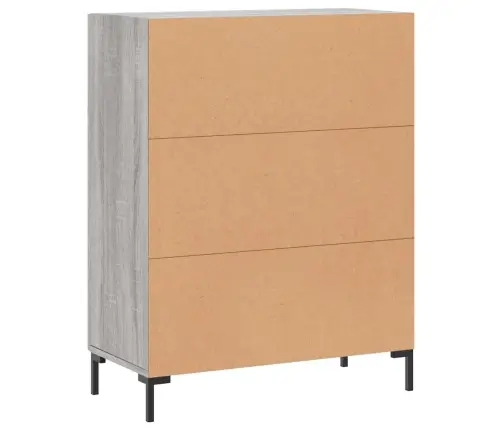 Kumode, Pelēka Ozolkoka, 69,5X34X90 Cm, Inženierijas Koks Vidaxl