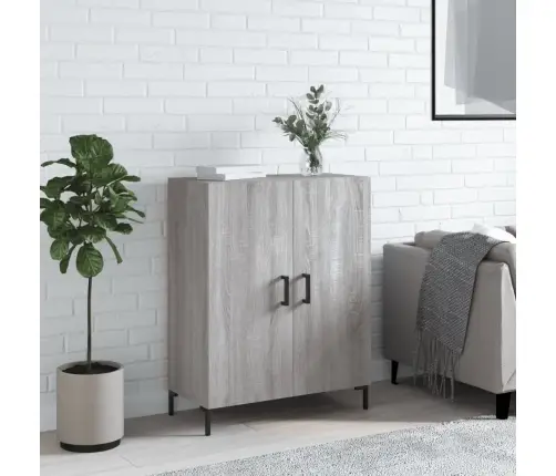 Kumode, Pelēka Ozolkoka, 69,5X34X90 Cm, Inženierijas Koks Vidaxl