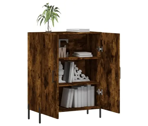 Šoninė Spintelė, Dūminio Ąžuolo, 69,5X34X90cm Apdirbta Mediena