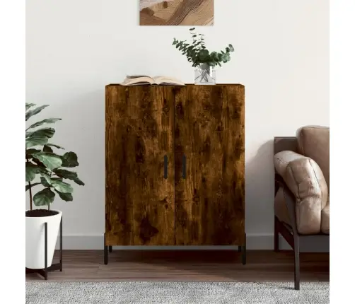 Šoninė Spintelė, Dūminio Ąžuolo, 69,5X34X90cm Apdirbta Mediena