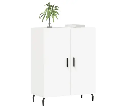 Kumode, Balta, 69,5X34X90 Cm, Inženierijas Koks Vidaxl