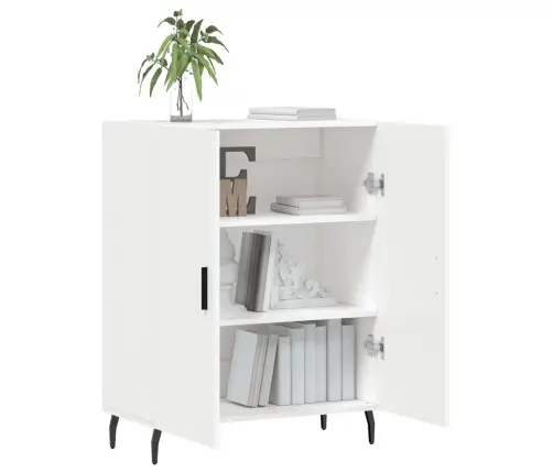 Kumode, Balta, 69,5X34X90 Cm, Inženierijas Koks Vidaxl