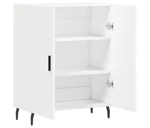 Kumode, Balta, 69,5X34X90 Cm, Inženierijas Koks Vidaxl