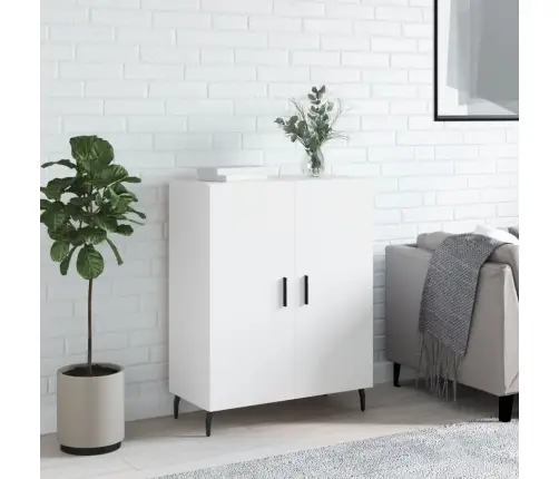 Kumode, Balta, 69,5X34X90 Cm, Inženierijas Koks Vidaxl