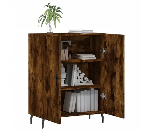 Šoninė Spintelė, Dūminio Ąžuolo, 69,5X34X90cm Apdirbta Mediena