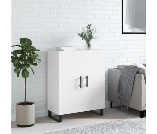 Kumode, Balta, 69,5X34X90 Cm, Inženierijas Koks Vidaxl