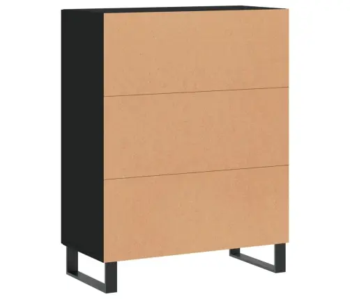 Puhvetkapp, Must, 69,5 X 34 X 90 cm Tehispuit