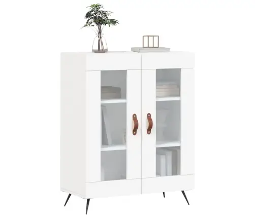 Kumode, Balta, 69,5X34X90 Cm, Inženierijas Koks Vidaxl