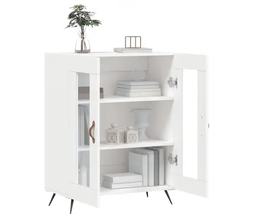 Kumode, Balta, 69,5X34X90 Cm, Inženierijas Koks Vidaxl