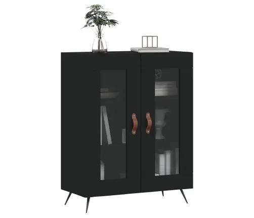 Kumode, Melna, 69,5X34X90 Cm, Inženierijas Koks Vidaxl