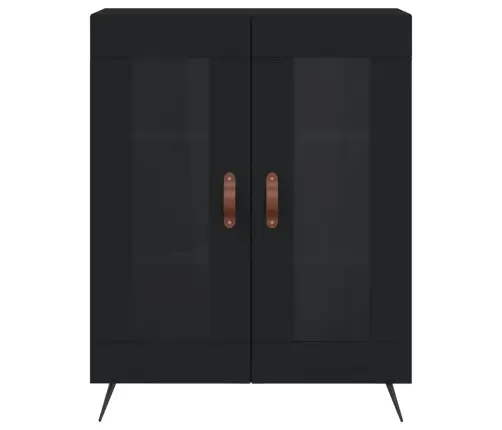 Kumode, Melna, 69,5X34X90 Cm, Inženierijas Koks Vidaxl