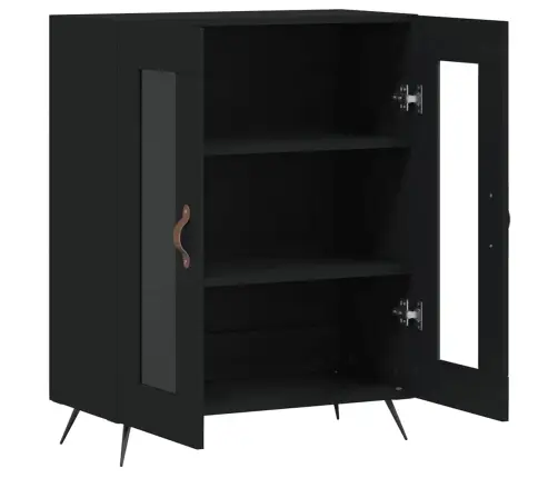 Kumode, Melna, 69,5X34X90 Cm, Inženierijas Koks Vidaxl