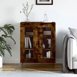 Šoninė Spintelė, Dūminio Ąžuolo, 69,5X34X90cm Apdirbta Mediena