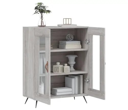 Kumode, Pelēka Ozolkoka, 69,5X34X90 Cm, Inženierijas Koks Vidaxl