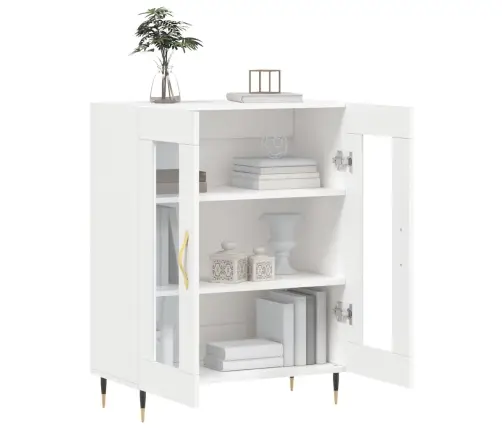 Puhvetkapp, Valge, 69,5 X 34 X 90 cm Tehispuit