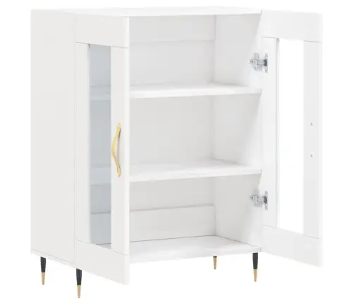 Puhvetkapp, Valge, 69,5 X 34 X 90 cm Tehispuit