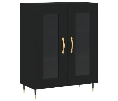 Kumode, Melna, 69,5X34X90 Cm, Inženierijas Koks Vidaxl Kumode, Melna, 69,5X34X90 Cm, Inženierijas Koks Vidaxl